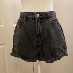 Denim Co Black High-Waisted Jean Shorts